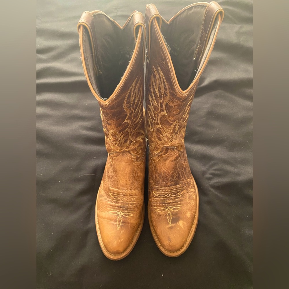 Men’s Abilene Cowboy Boots Brown Sz 10